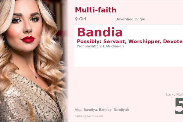 Bandia Name Meaning — Origin, Gender & Details (2025)