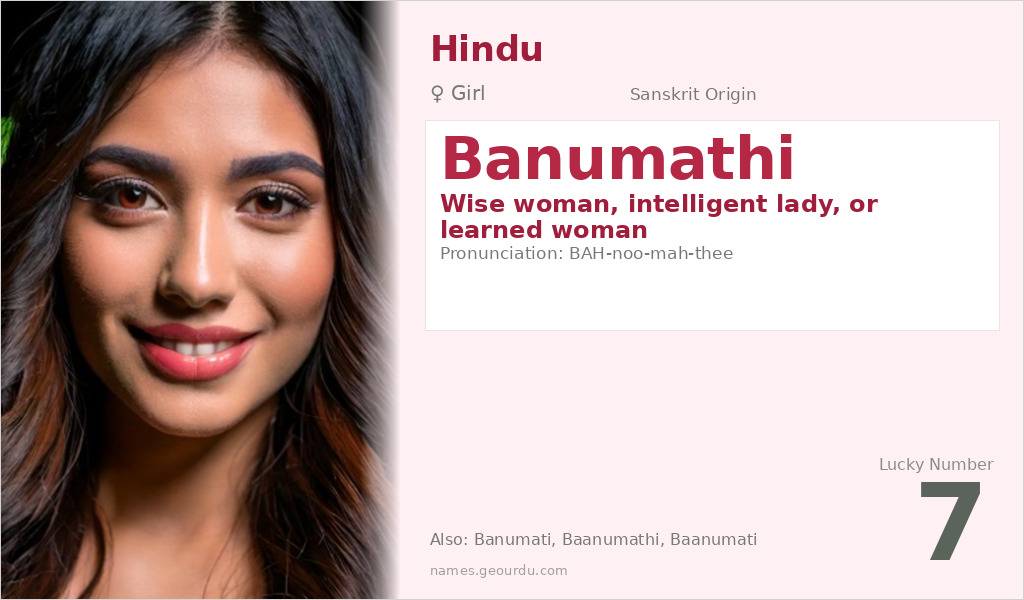 Banumathi Name Meaning and Details