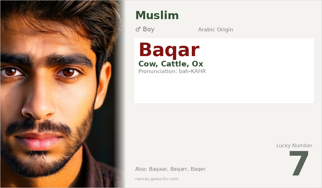 Baqar Name Meaning and Details