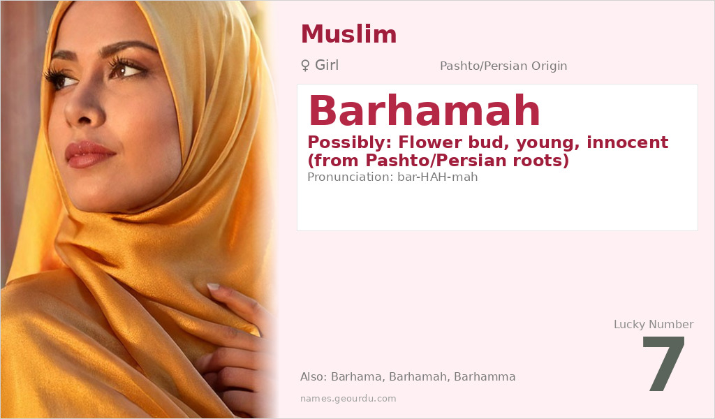 Barhamah Name Meaning and Details