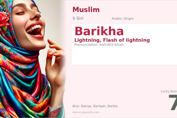 Barikha Name Meaning — Arabic Origin, Girl Name & Details (2025)