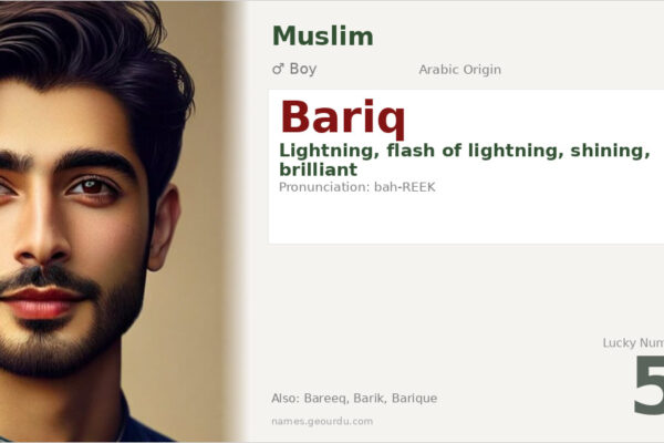 Bariq Name Meaning — Arabic Origin, Boy Name & Details (2025)
