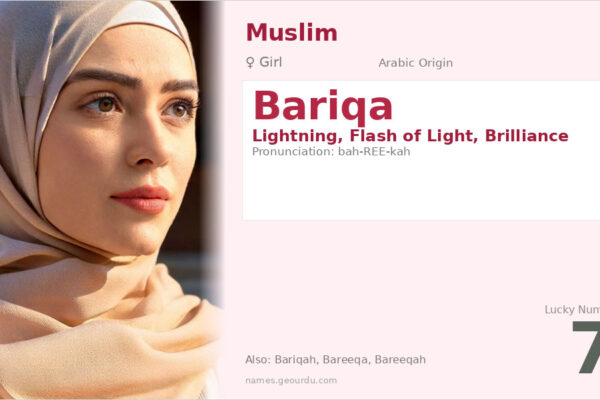 Bariqa Meaning — Arabic Origin, Girl Name & Details (2025)