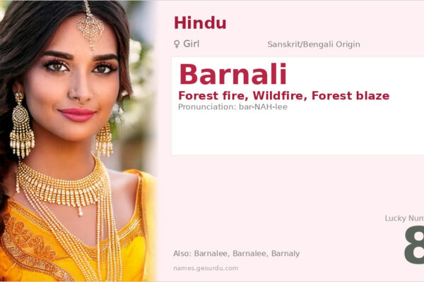 Barnali Name Meaning — Forest Fire Origin, Girl Hindu Name & Details (2025)
