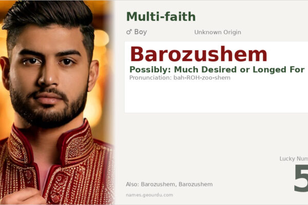 Barozushem Name — Meaning, Origin & Facts (2025)