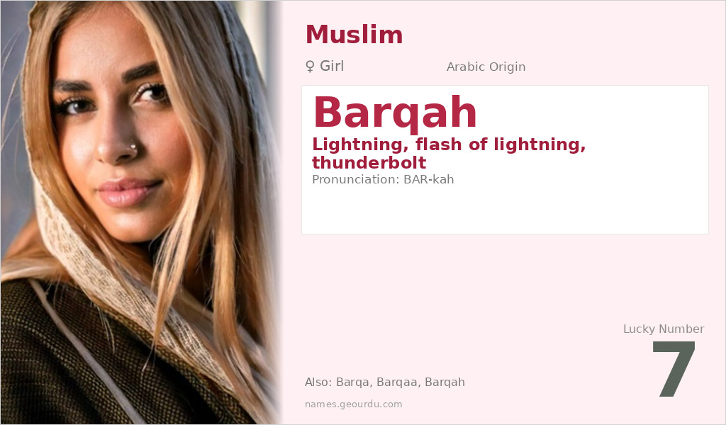 Barqah Name Meaning and Details