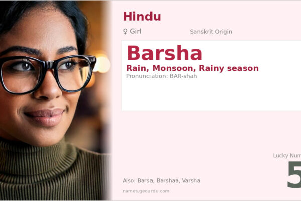 Barsha Name Meaning — Sanskrit Origin, Girl Name & Details (2025)