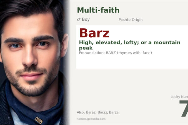 Barz Name Meaning — Pashto Origin, Boy Name & Details (2025)