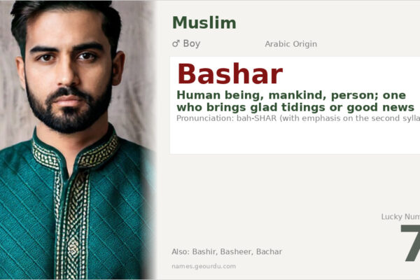 Bashar Name Meaning — Arabic Origin, Boy Name & Details (2025)