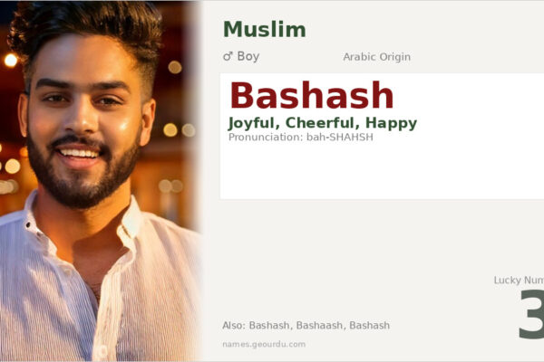 Bashash Name Meaning — Arabic Origin, Boy Name & Details (2025)
