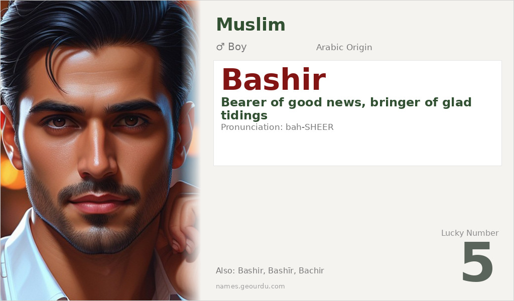 Bashir Name Meaning and Details