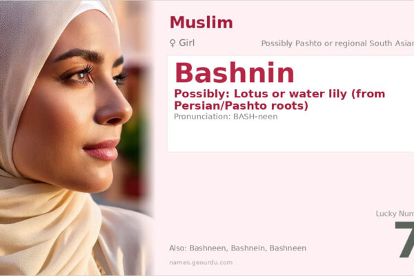 Bashnin Name Meaning — Origin, Gender & Details (2025)