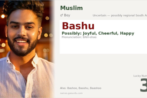 Bashu Name Meaning — Origin, Gender & Details (2025)