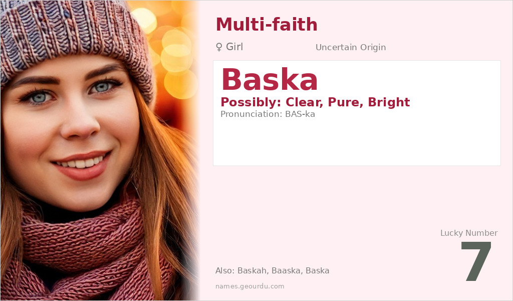 Baska Name Meaning and Details