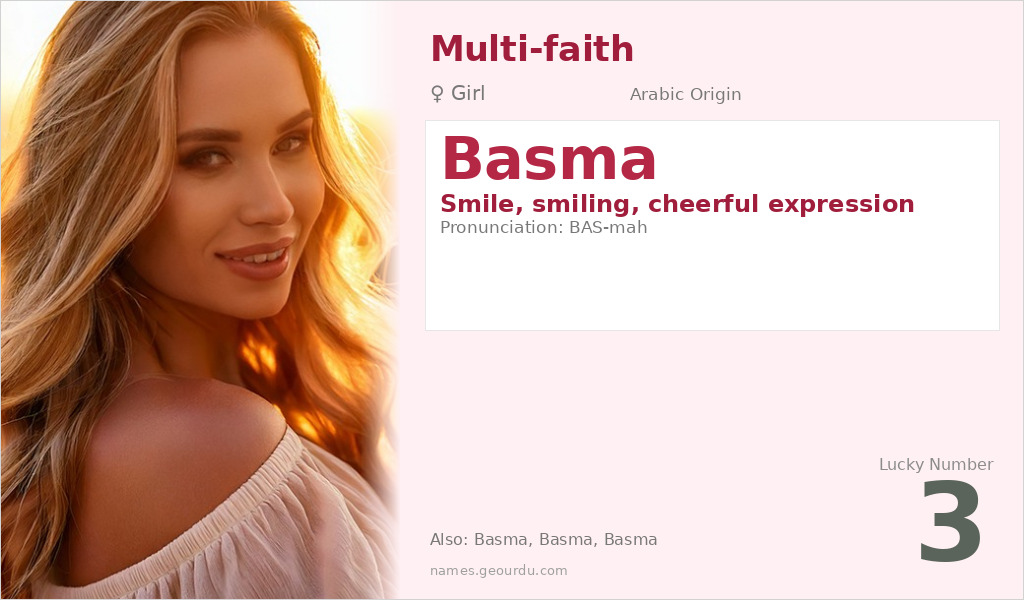 Basma Name Meaning and Details