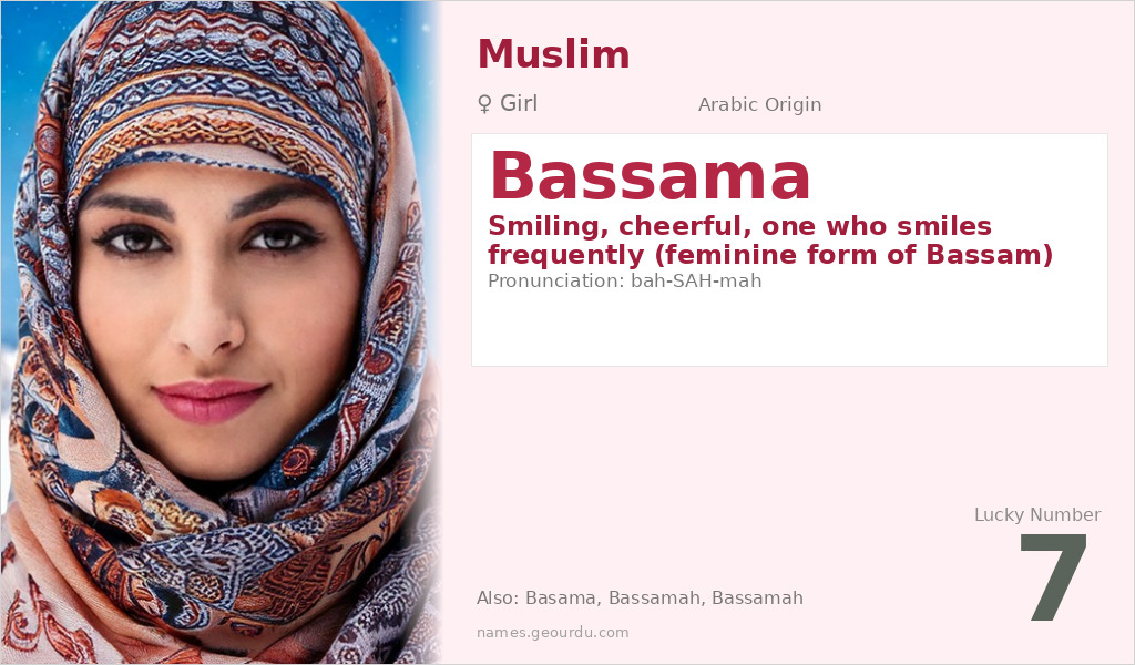 Bassama Name Meaning and Details