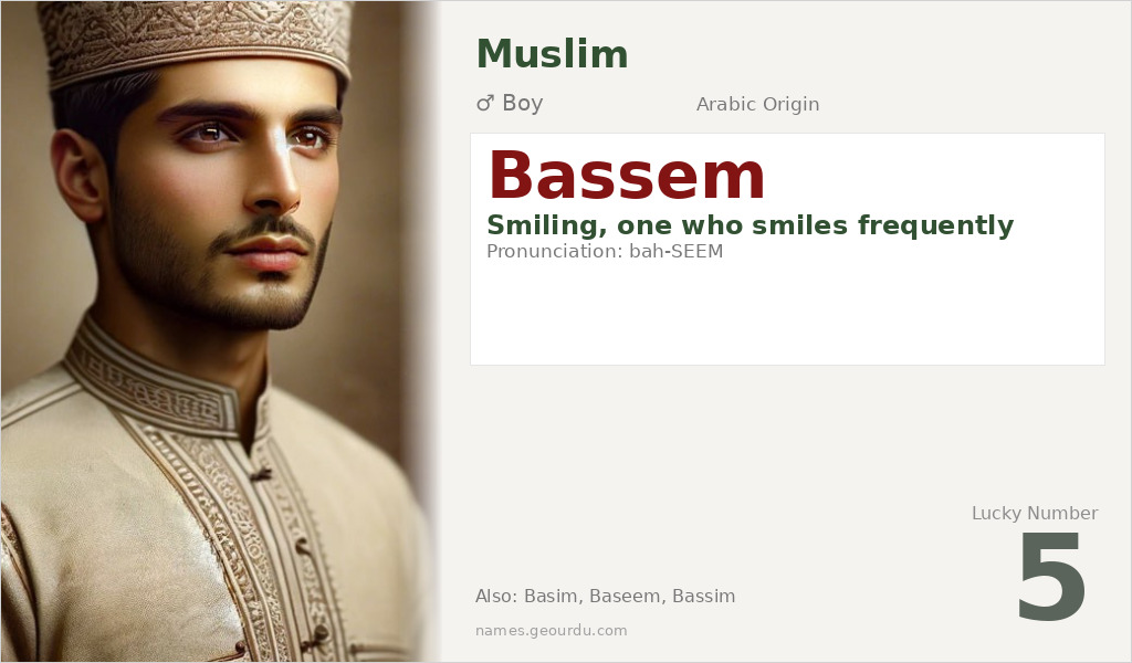 Bassem Name Meaning and Details
