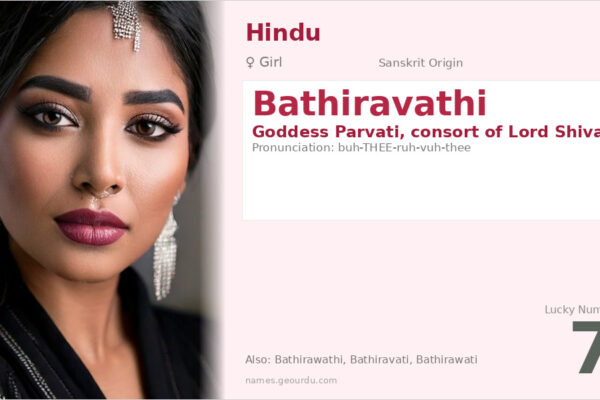Bathiravathi Meaning — Origin, Gender & Details (2025)