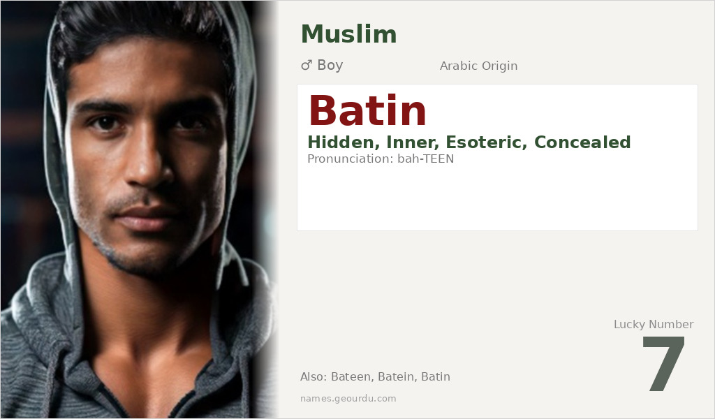 Batin Name Meaning and Details
