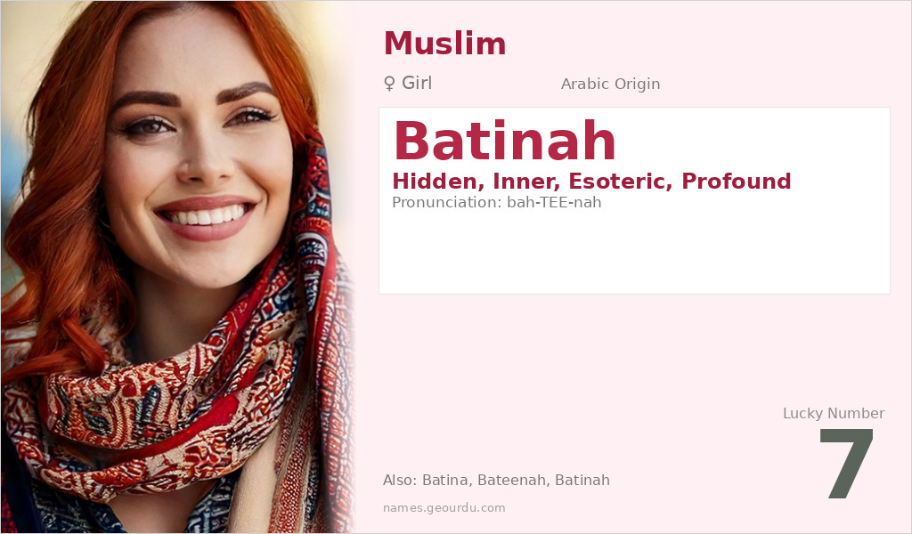 Batinah Name Meaning and Details