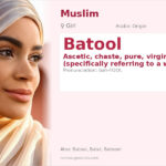 Batool Name Meaning and Details