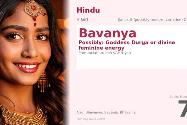 Bavanya Name Meaning — Origin, Gender & Details (2025)