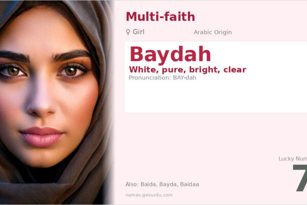 Baydah Name Meaning — White, Pure & Origin (2025)