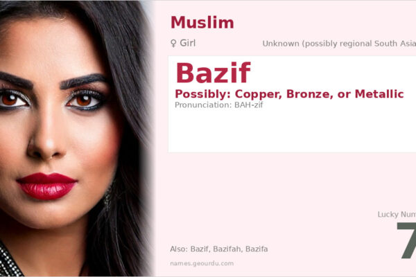 Bazif Name Meaning — Origin, Gender & Details (2025)