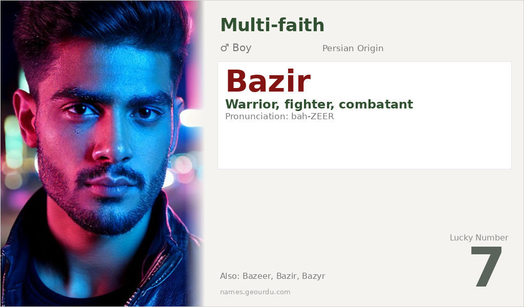 Bazir Name Meaning and Details