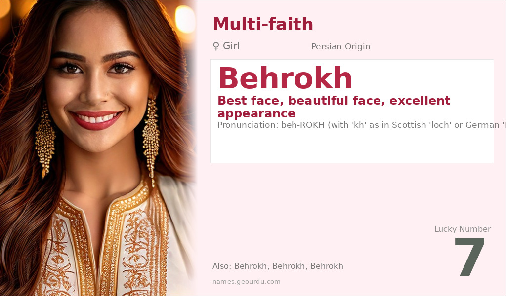 Behrokh Name Meaning and Details