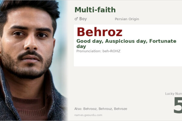 Behroz Name Meaning — Persian Origin, Boy Name & Details (2025)