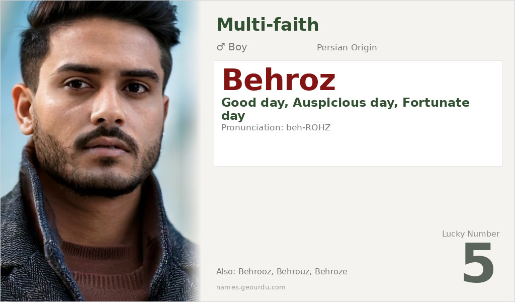 Behroz Name Meaning and Details