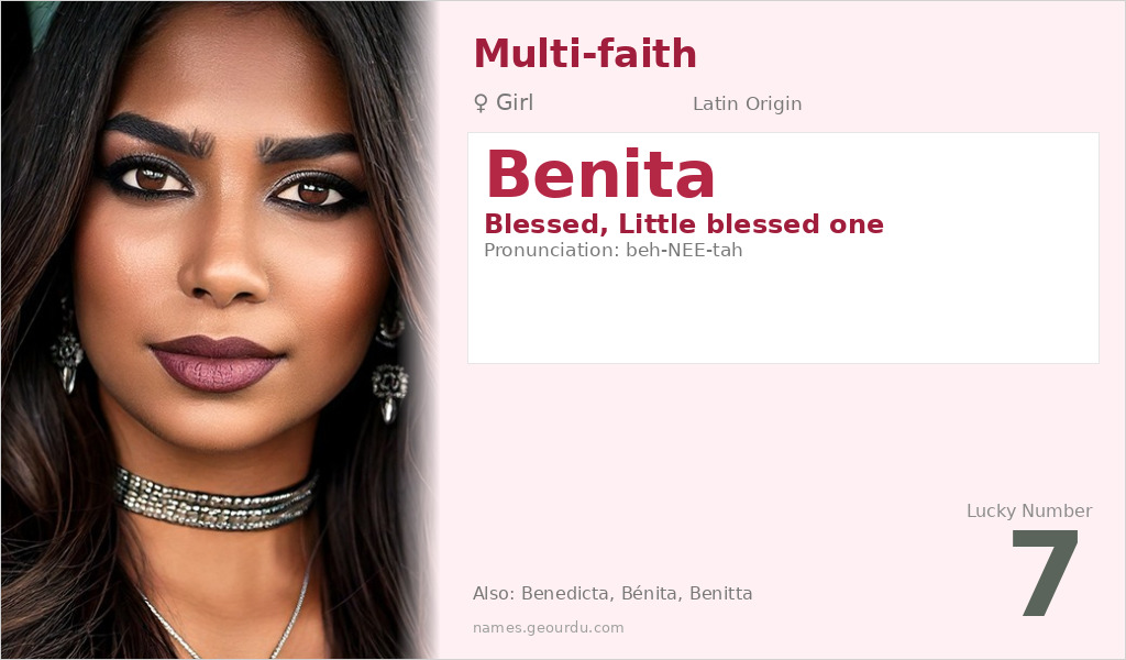Benita Name Meaning and Details