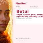 Betul Name Meaning and Details