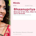 Bhaanupriya Name Meaning and Details