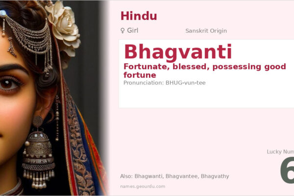 Bhagvanti Name Meaning — Sanskrit Origin, Girl Name & Details (2025)