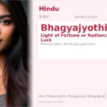 Bhagyajyothi Name Meaning and Details