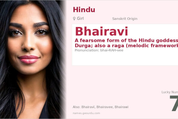 Bhairavi Name Meaning — Sanskrit Origin, Goddess & Music (2025)