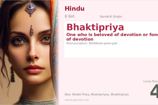 Bhaktipriya Meaning — Sanskrit Origin, Girl Name & Details (2025)