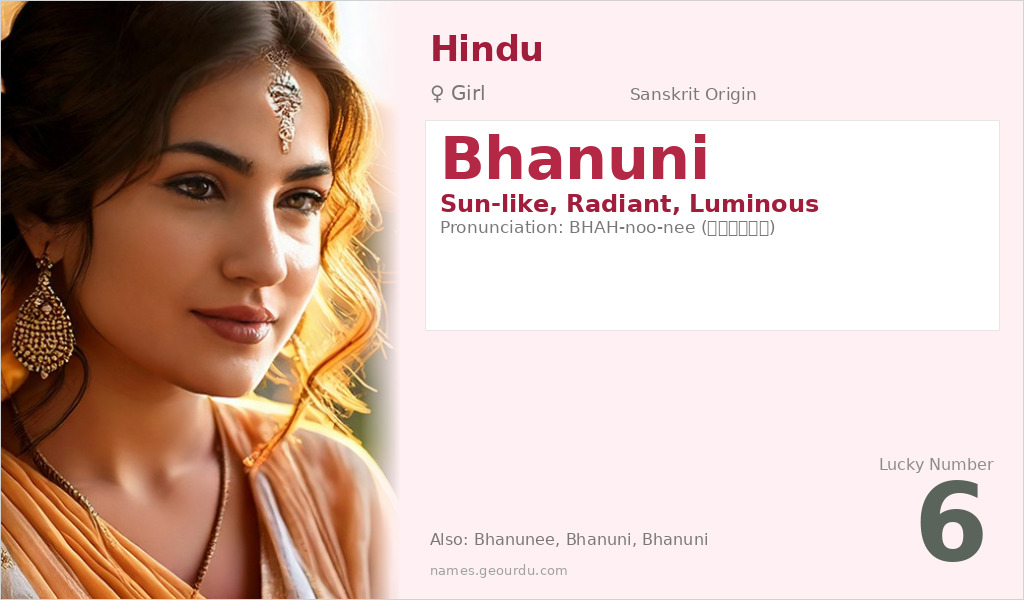 Bhanuni Name Meaning and Details