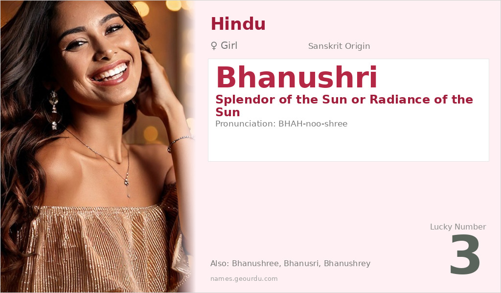 Bhanushri Name Meaning and Details