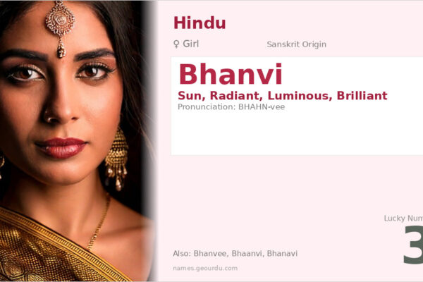 Bhanvi Name Meaning — Sanskrit Origin, Girl Name & Details (2025)