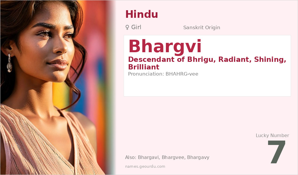 Bhargvi Name Meaning and Details