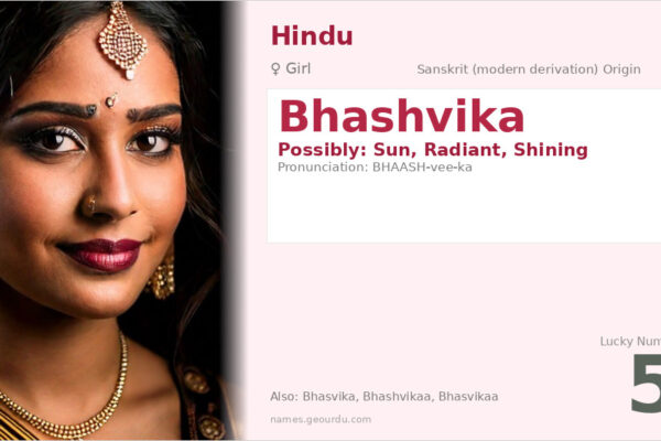 Bhashvika Name Meaning — Origin, Gender & Details (2025)