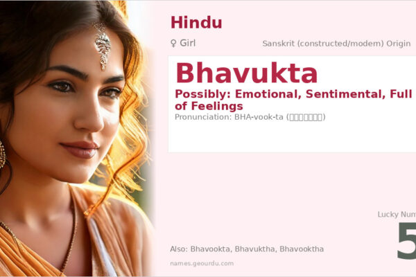 Bhavukta Name Meaning — Origin, Gender & Details (2025)