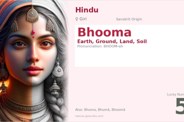 Bhooma Name Meaning — Sanskrit Origin, Girl Hindu Name & Details (2025)