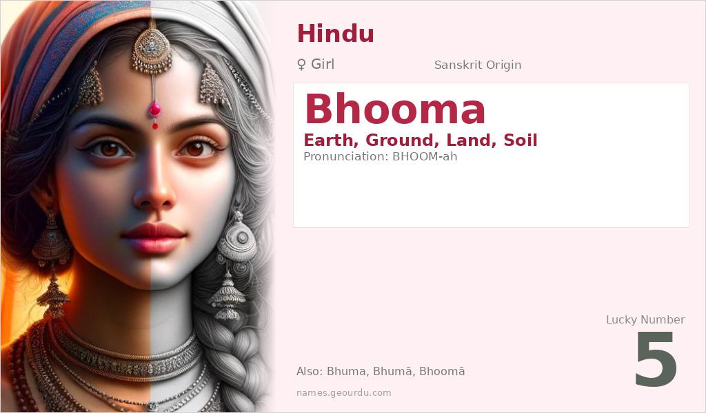 Bhooma Name Meaning and Details