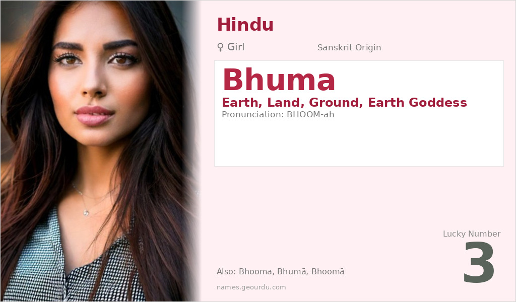 Bhuma Name Meaning and Details