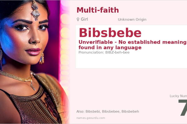Bibsbebe Name — Meaning, Origin & Gender Analysis (2025)