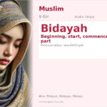 Bidayah Name Meaning and Details
